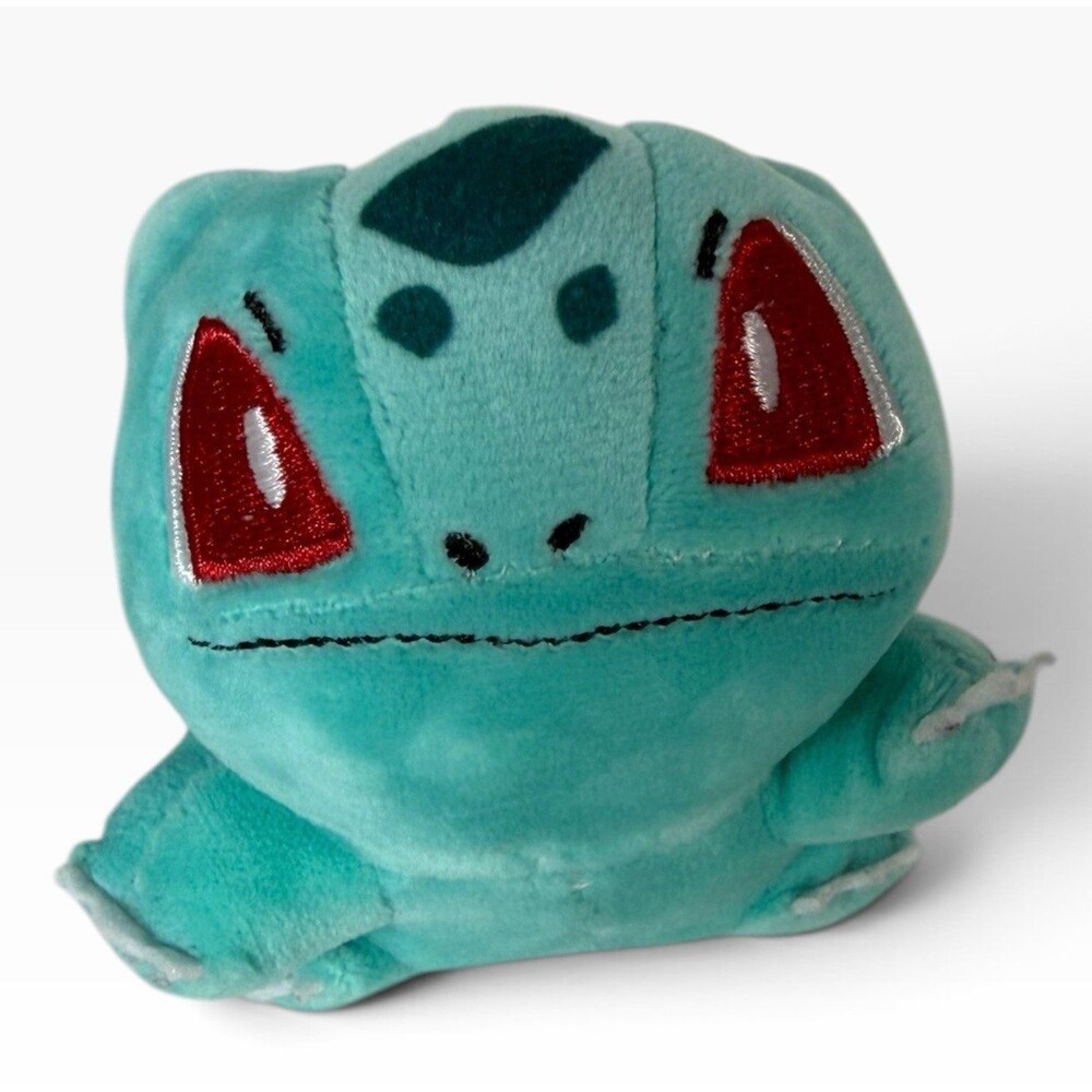 Pokemon Bulbasaur Plush Stuffed Toy Green Teal 4" No Tags